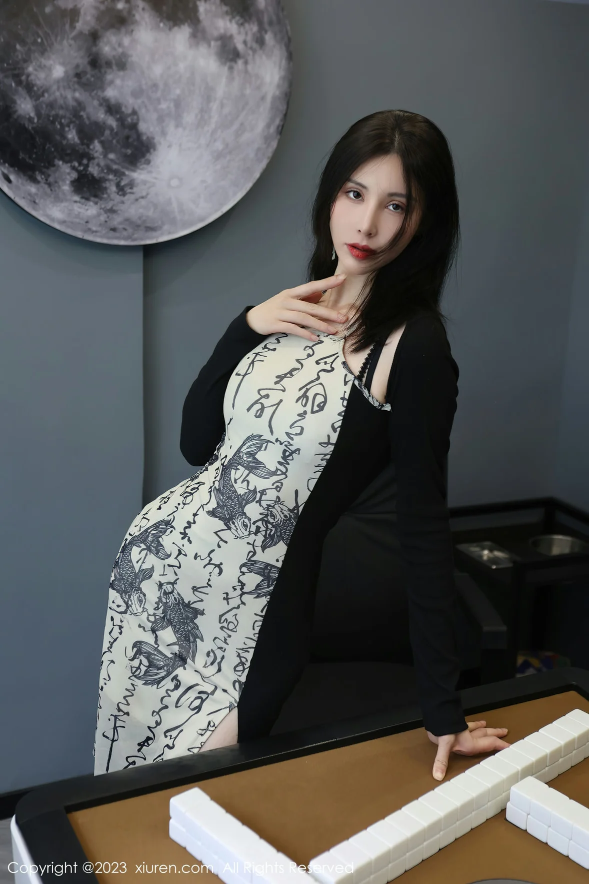 XiuRen 秀人 No.7178 曼柔 中国风连衣长裙性感写真 [74P]插图1