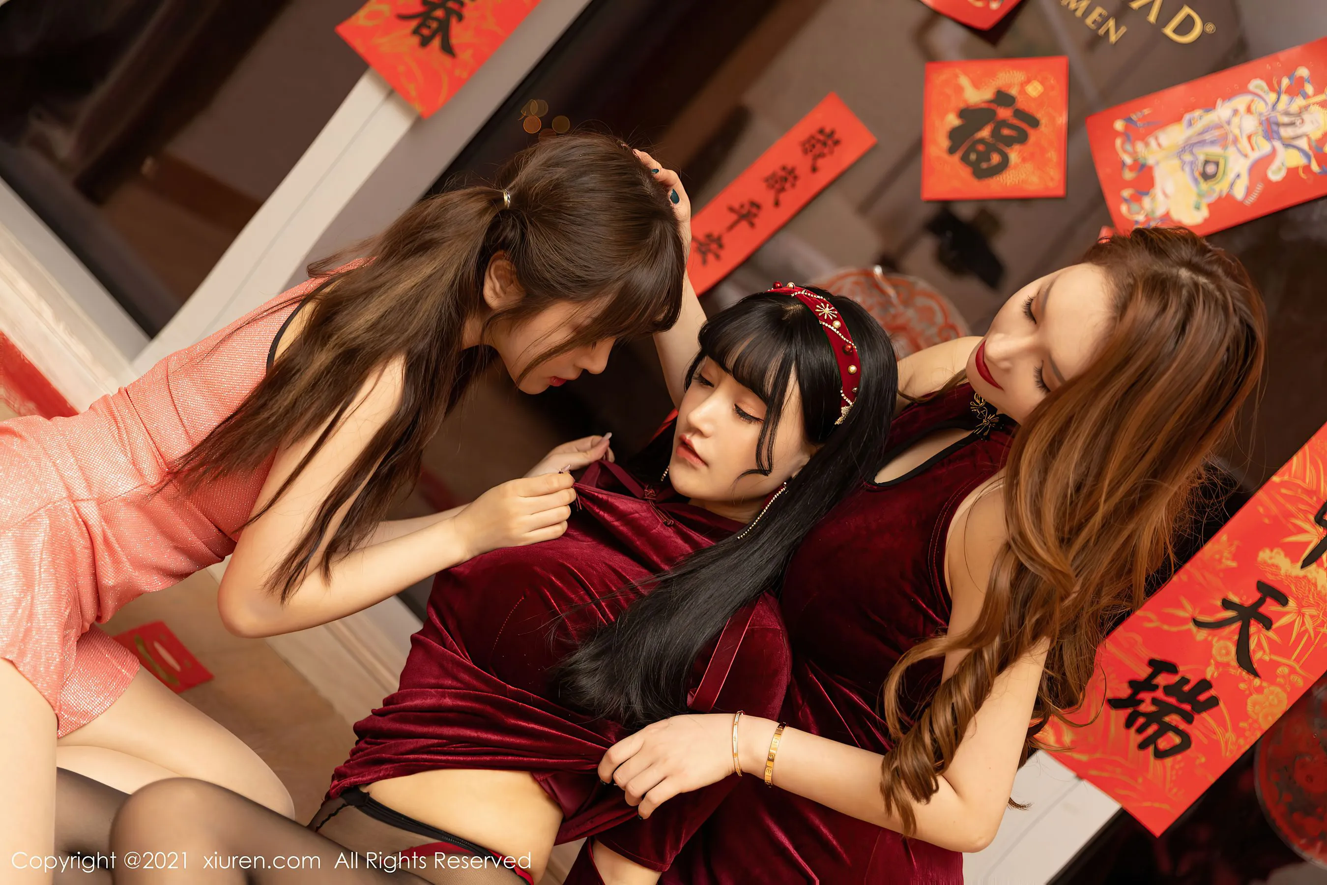 秀人 No.3096 @Egg-尤妮丝&@王雨纯&@朱可儿Flower插图8