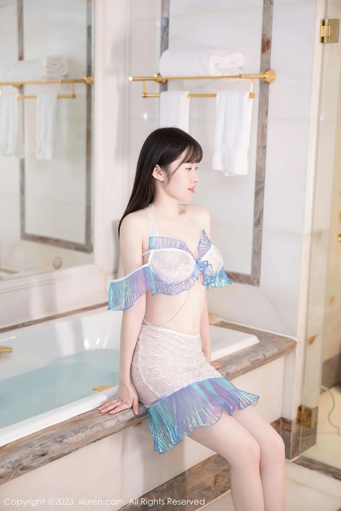 XiuRen 秀人 No.7173 林悠悠 美人鱼装扮性感写真 [68P]插图1