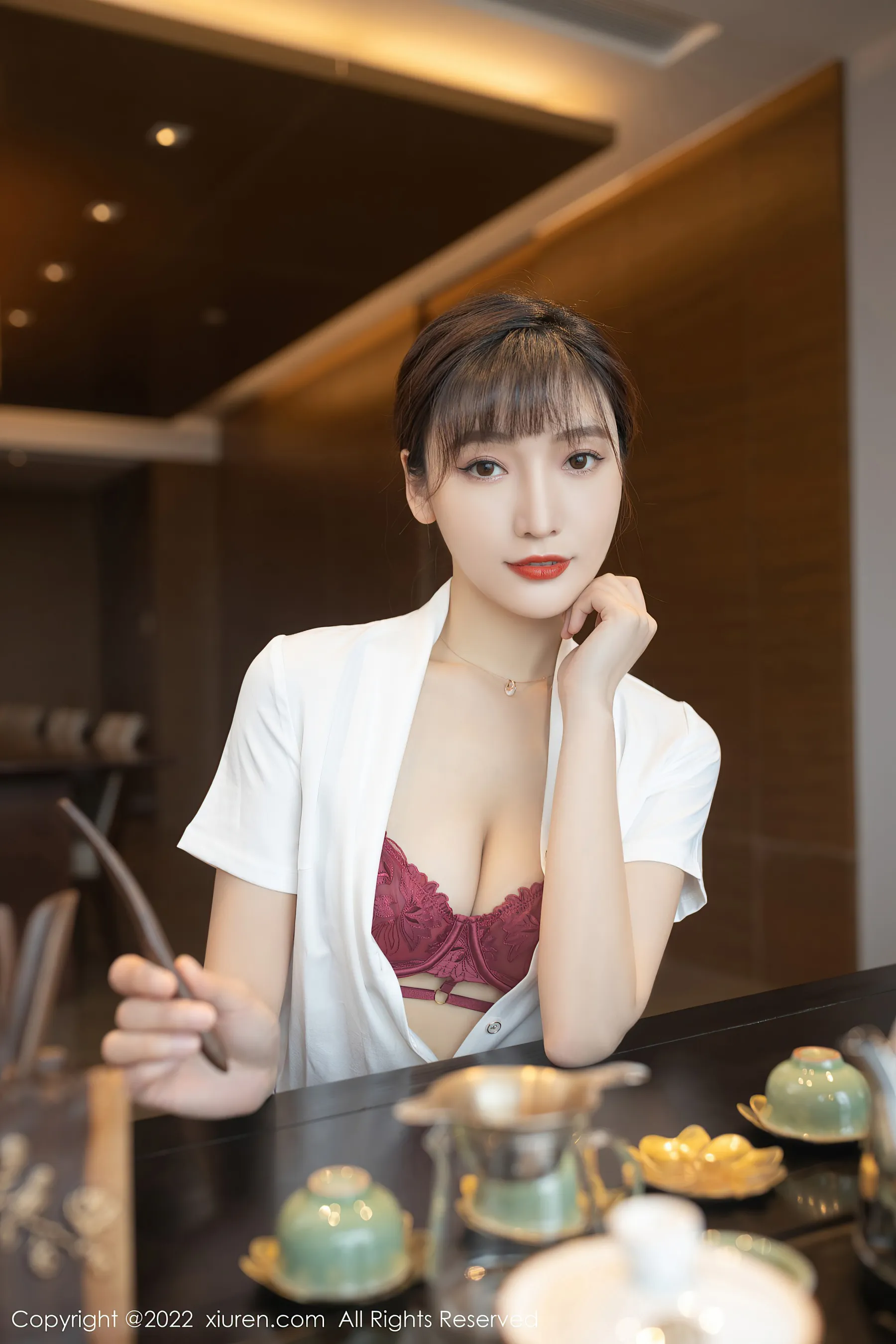 秀人网 No.4694 陆萱萱 短裙旅拍插图1