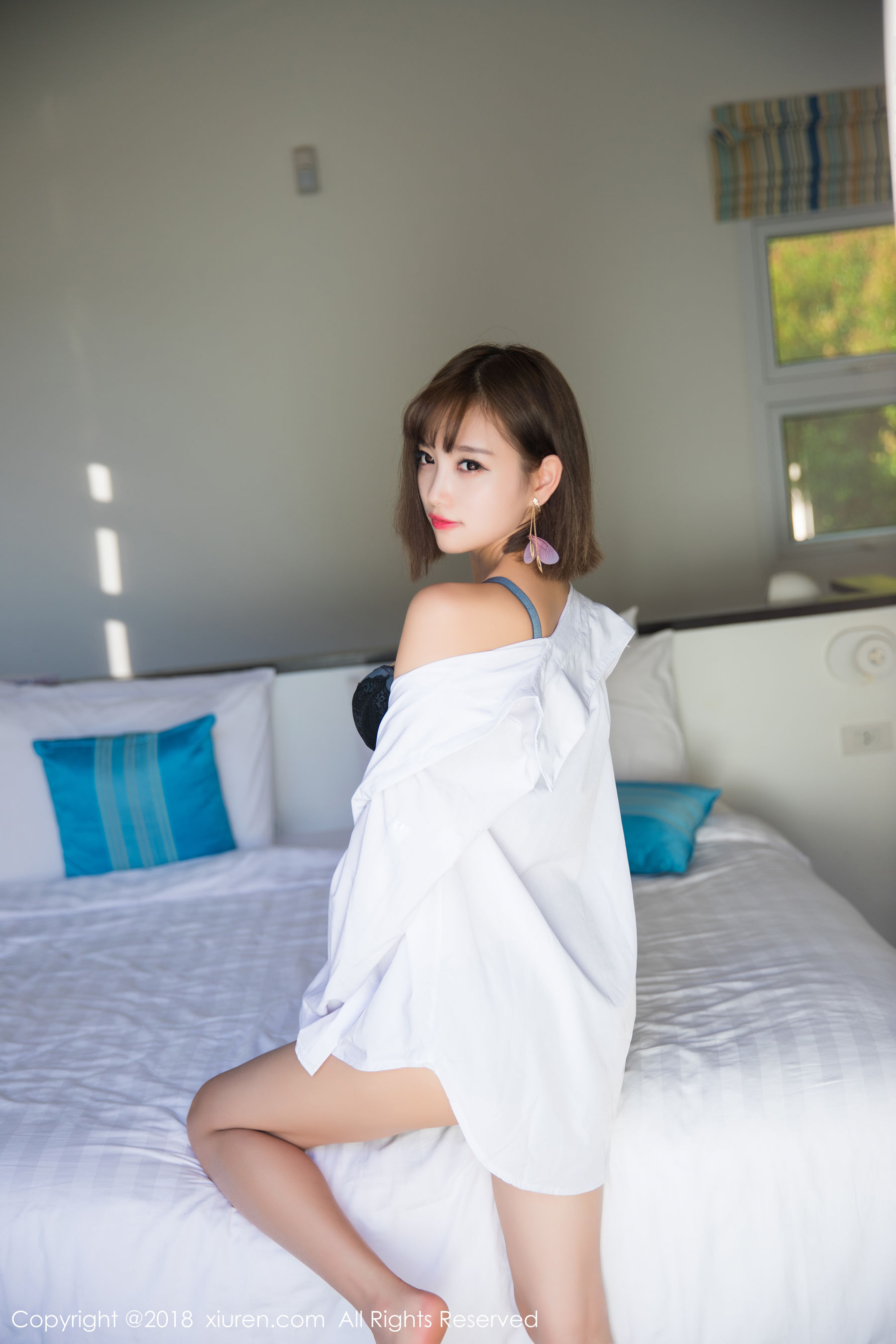杨晨晨sugar《白衬衫、蕾丝内衣》 XiuRen 秀人网 No.1027插图3