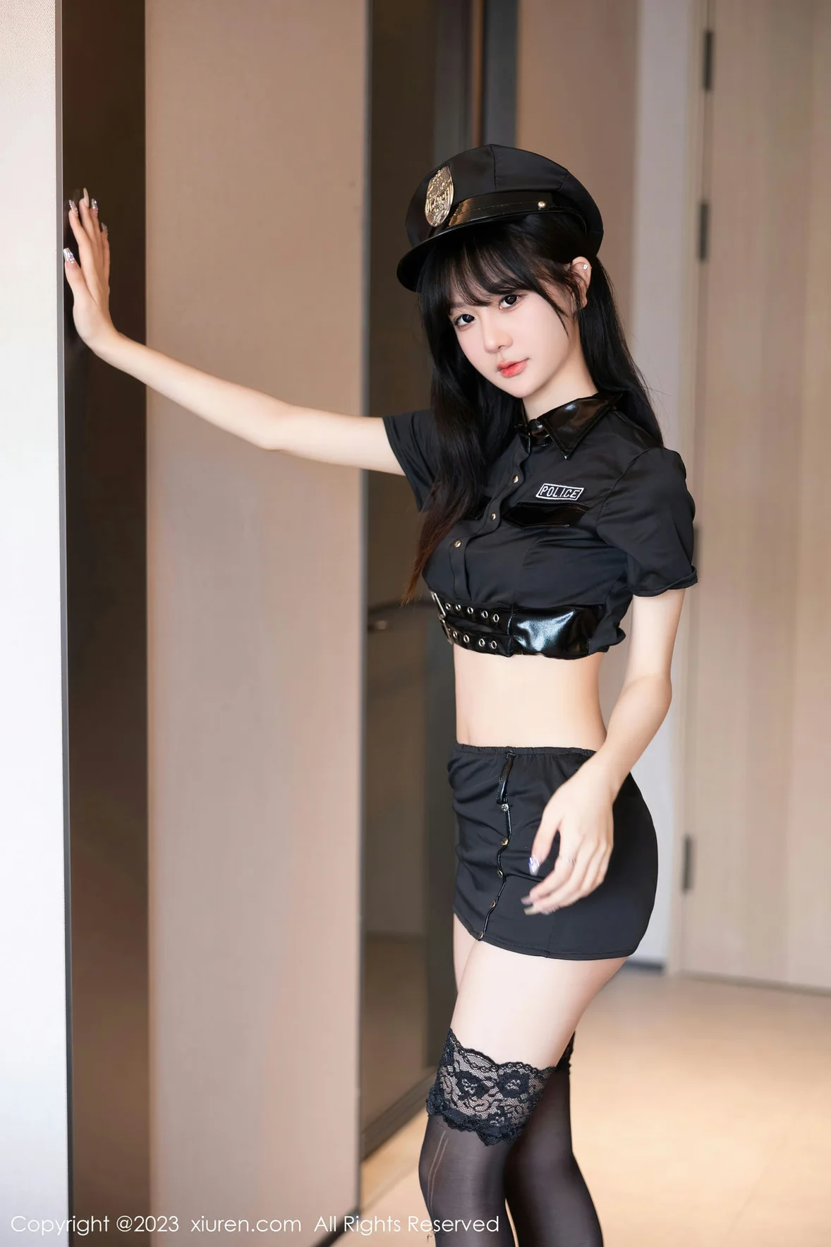 XiuRen 秀人 No.6851 幼幼 黑丝爆乳警花制服 [87P]插图5
