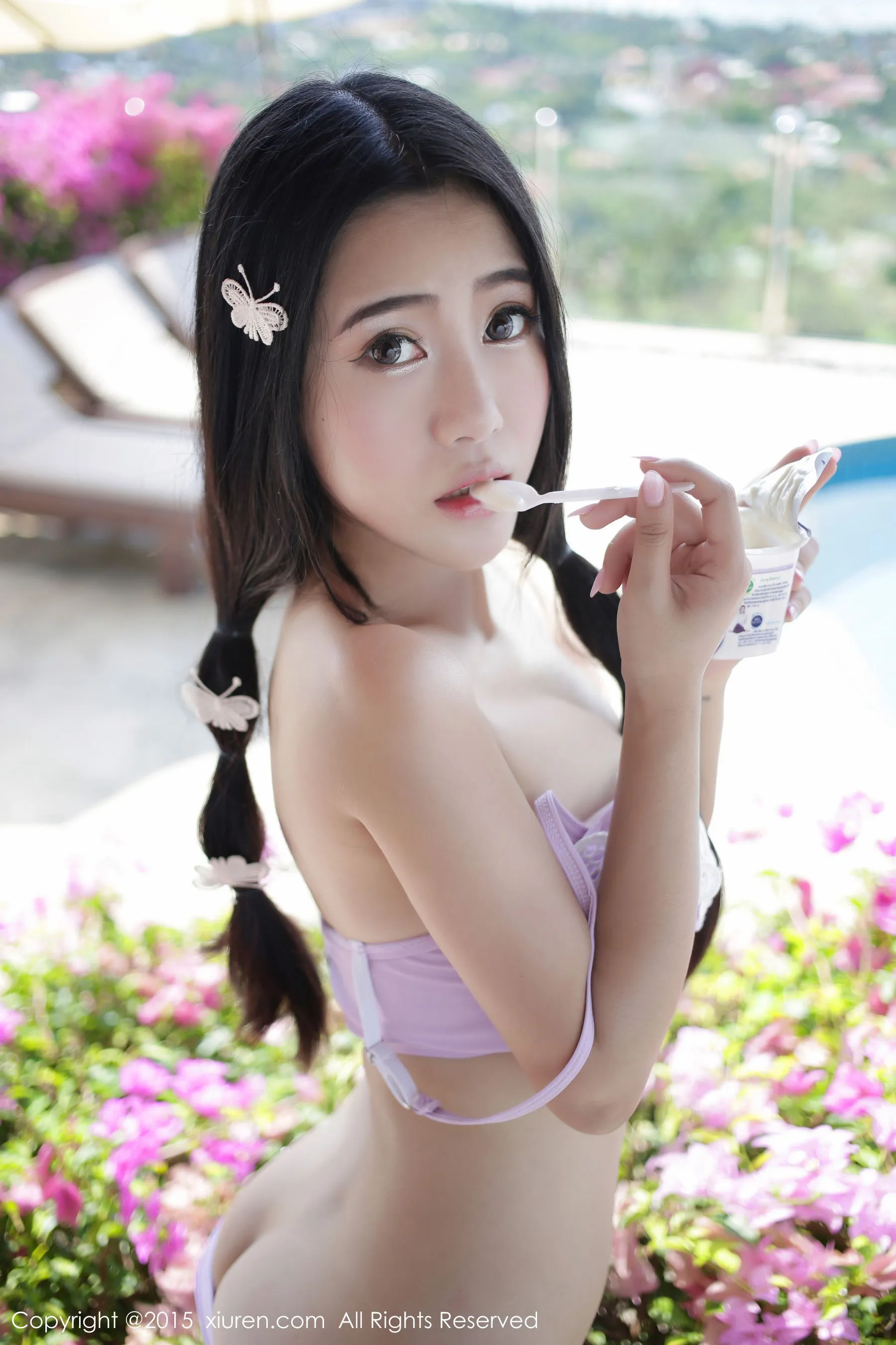 兜豆靓Youlina《苏梅旅拍》比基尼+COS猫女 秀人网 No.445插图3