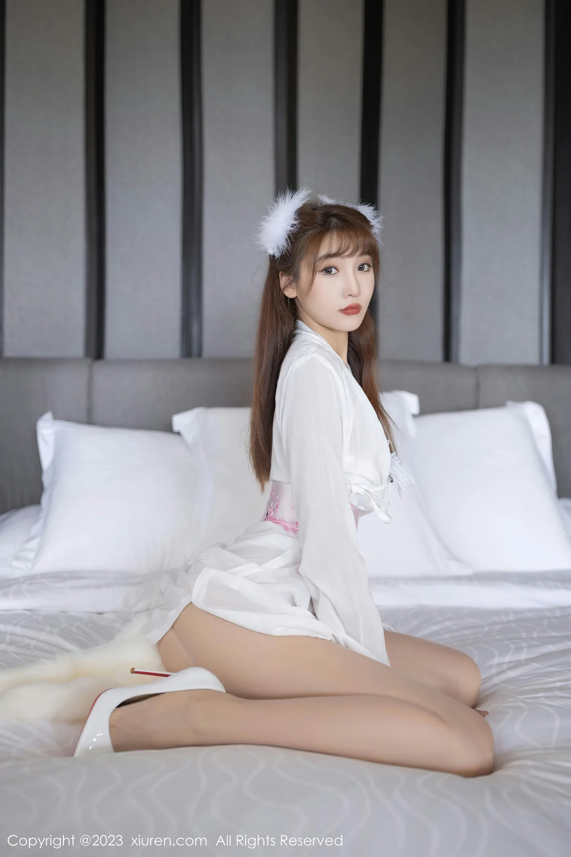 XiuRen 秀人 No.6999 陆萱萱 白狐装扮泰国旅拍 [81P]插图6