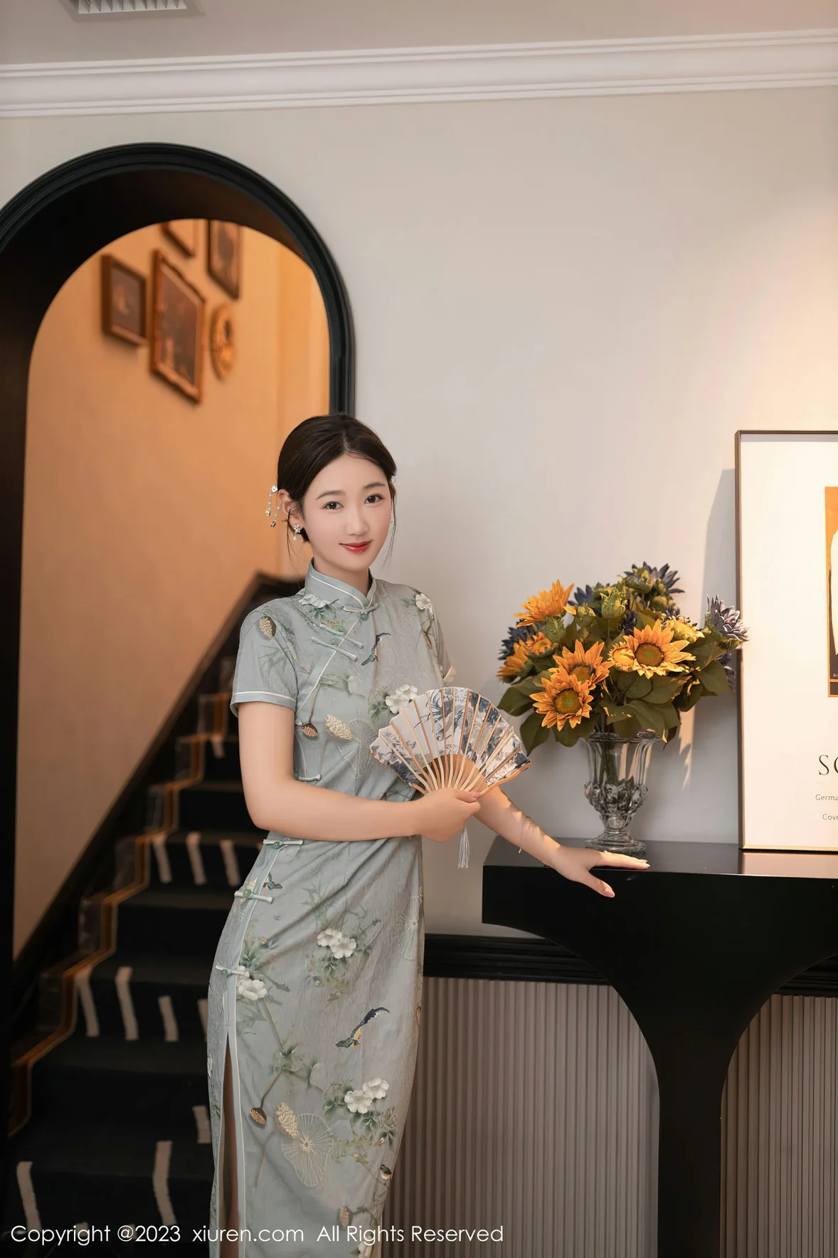 XiuRen 秀人 No.7232 唐安琪 绿灰色旗袍巴厘岛旅拍 [77P]高清在线欣赏-撸撸奈子