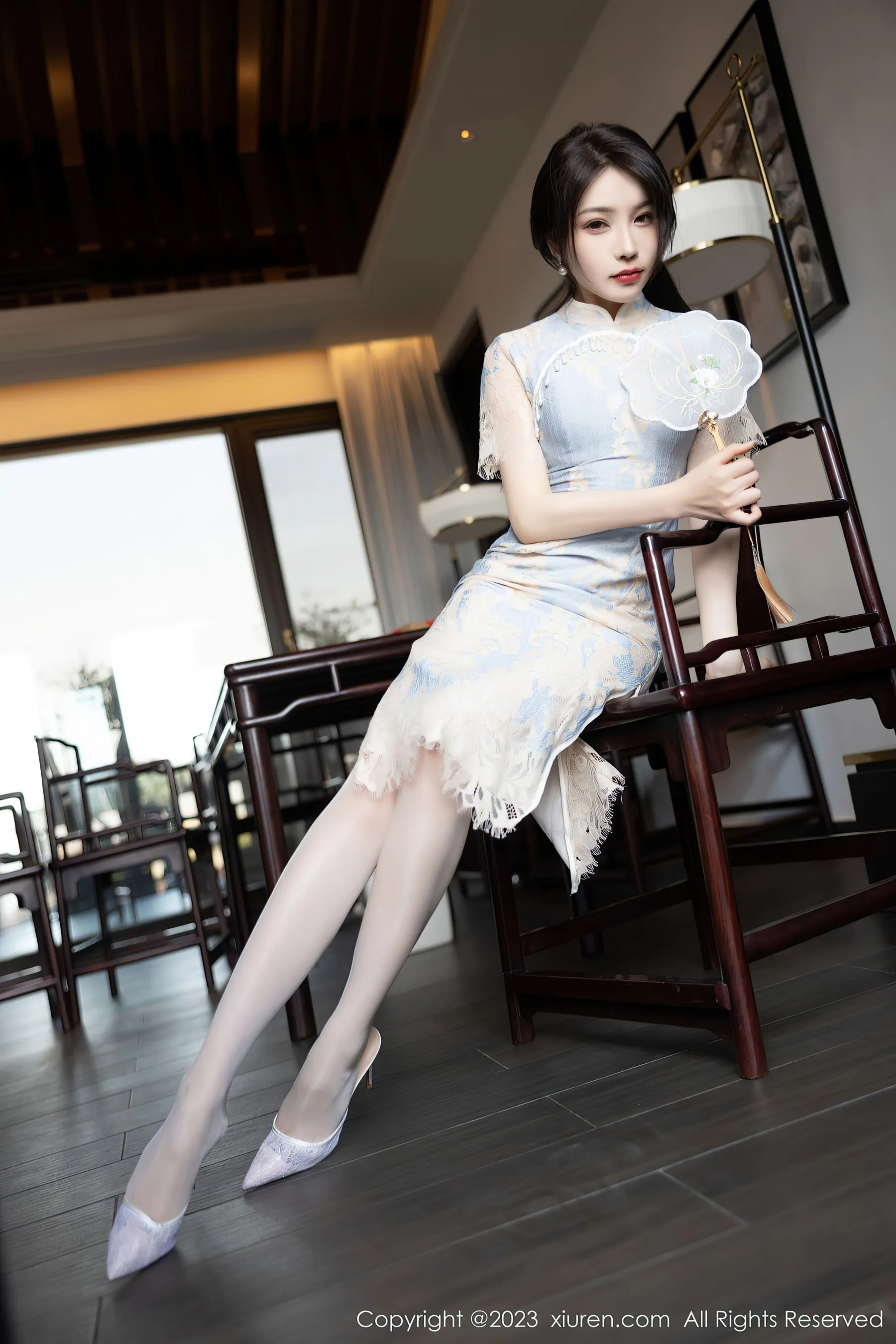 秀人网 No.6434 徐莉芝Booty 旗袍美腿插图1