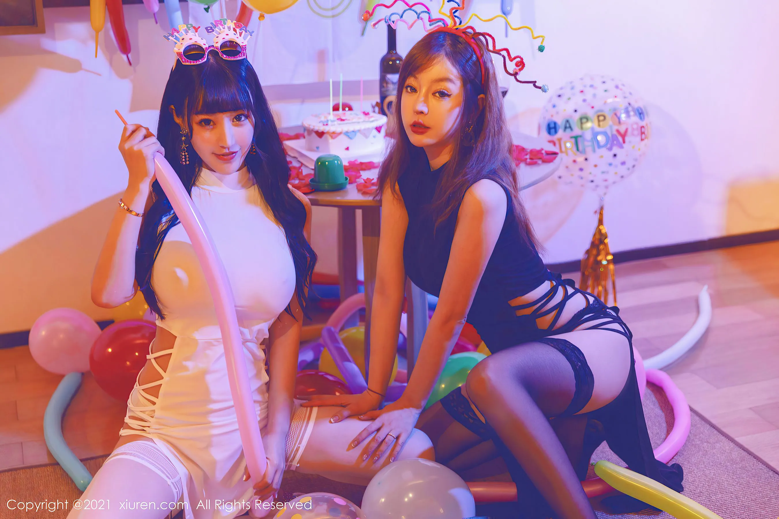 秀人 No.4025 朱可儿Flower、王雨纯插图1