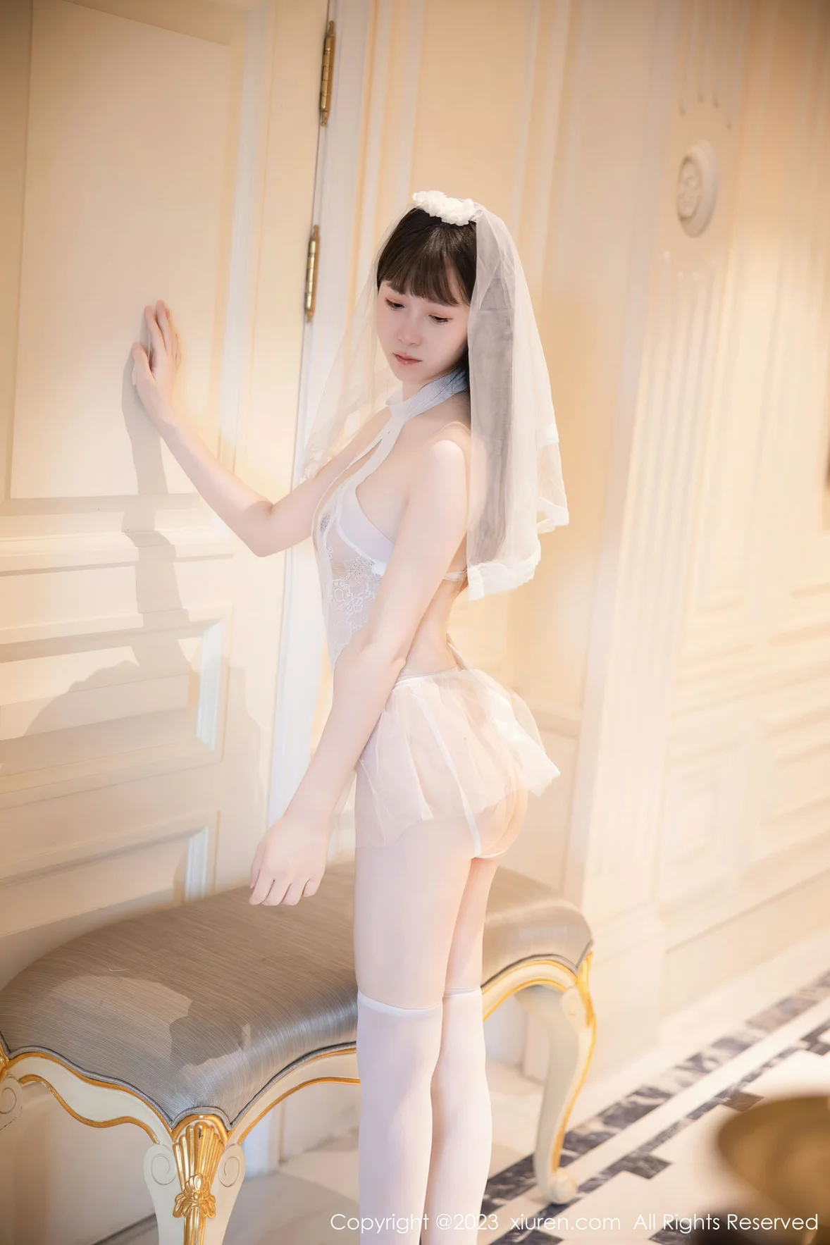 秀人网 No.7421 林悠悠 情趣婚纱服饰性感写真 [83P]插图3