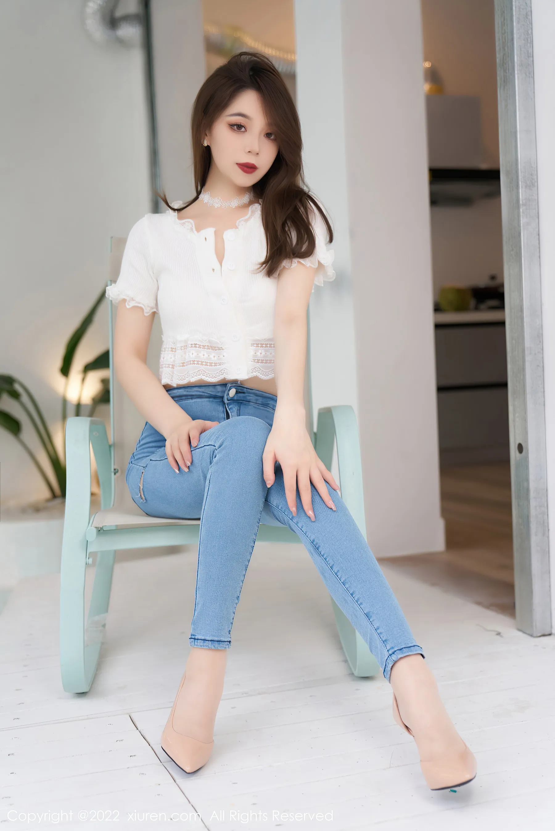 秀人网 No.4633 言沫 牛仔裤美腿插图7
