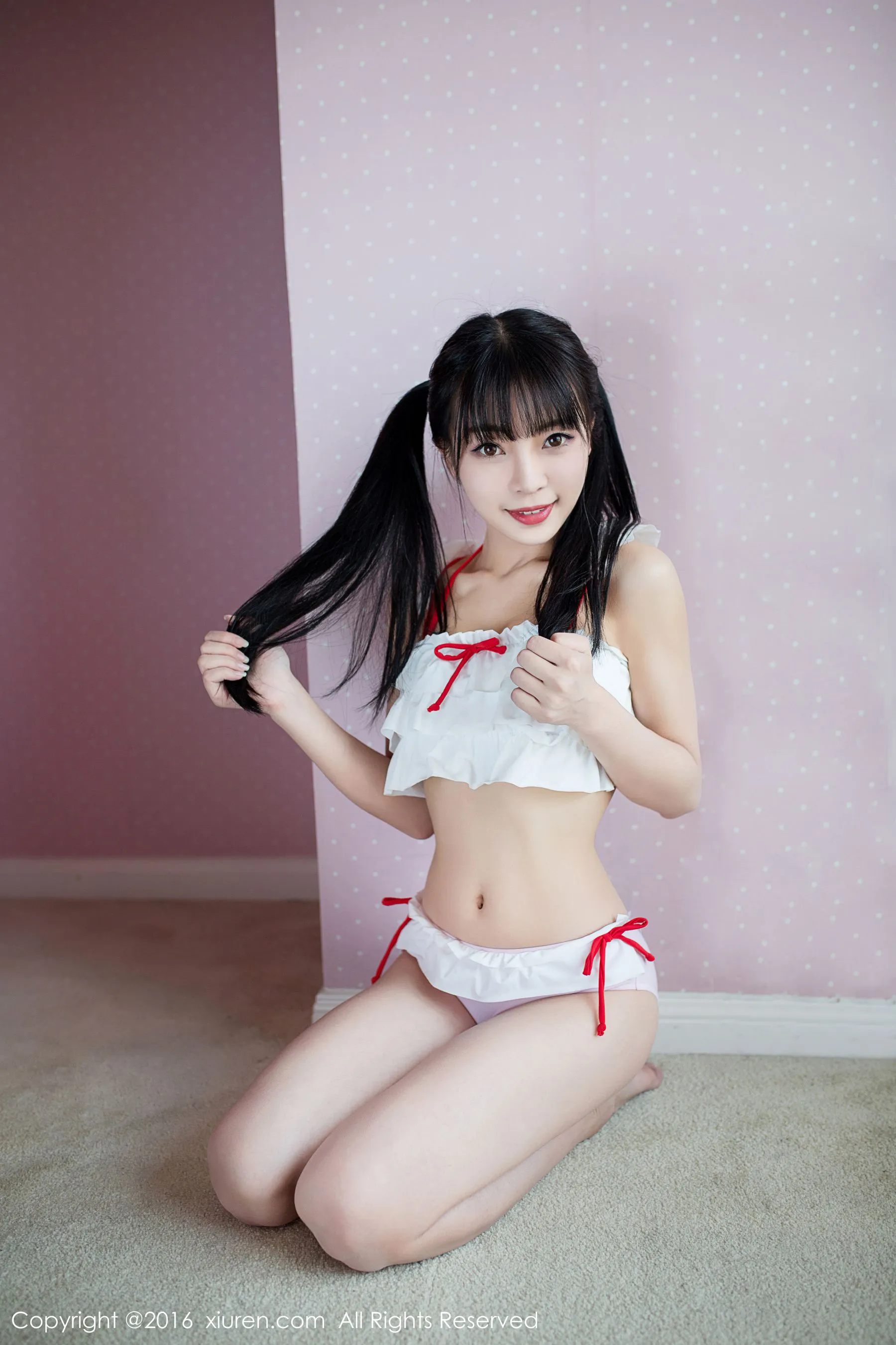 Mio莉莉《丝粉色的初恋》 秀人网 No.552插图7